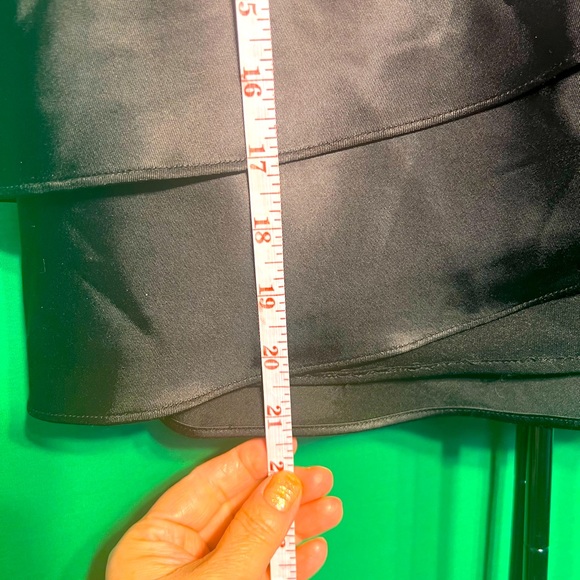 Size12 Scarlett Nite Silk Layered Black Skirt Back Zipper Very Elegant Chic - Picture 12 of 14